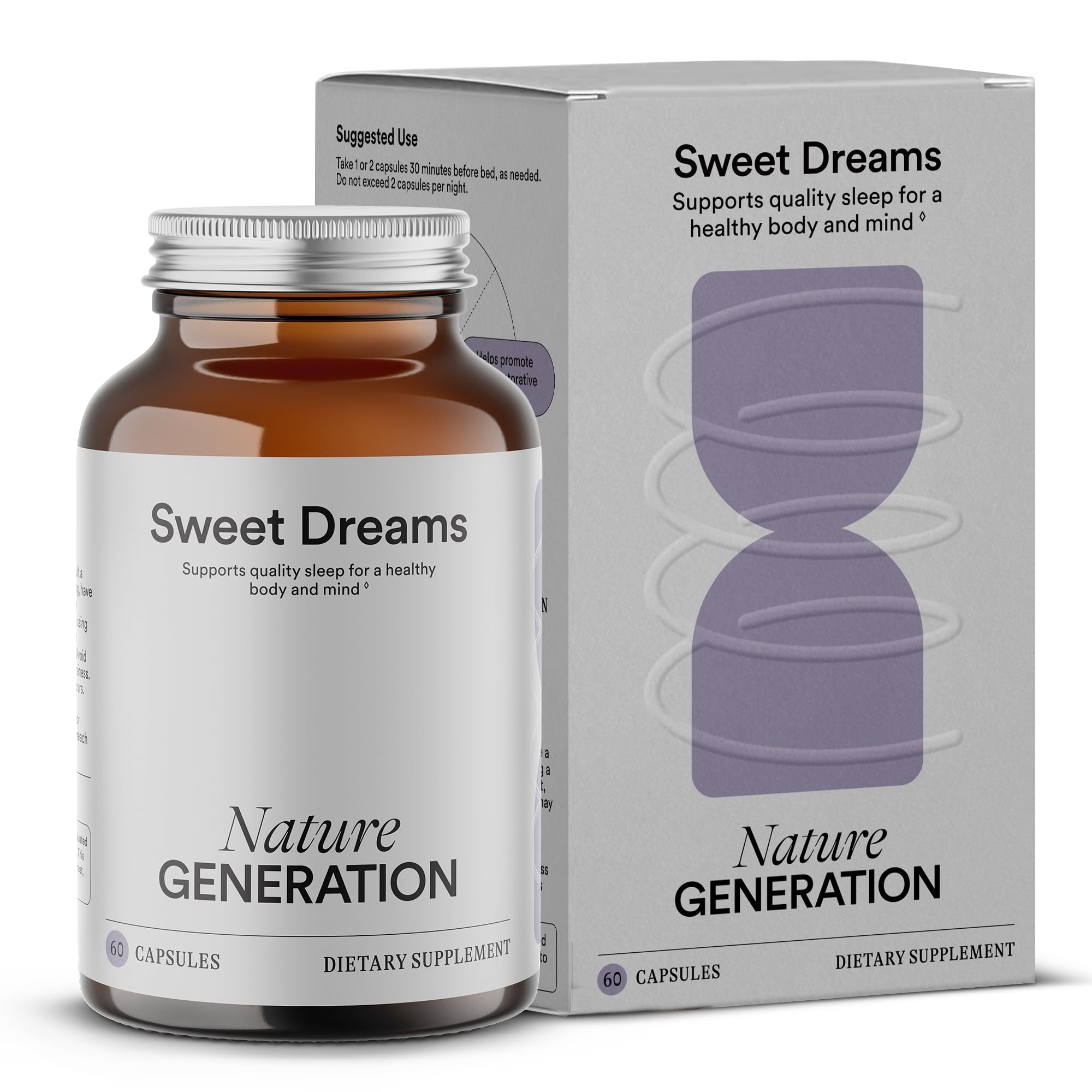 Nature Generation Organic Sleep Supplement bottle front for a calming nighttime routine