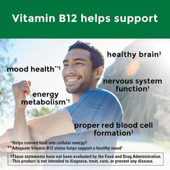 Nature Made B12 packaging front showing 3-bottle display