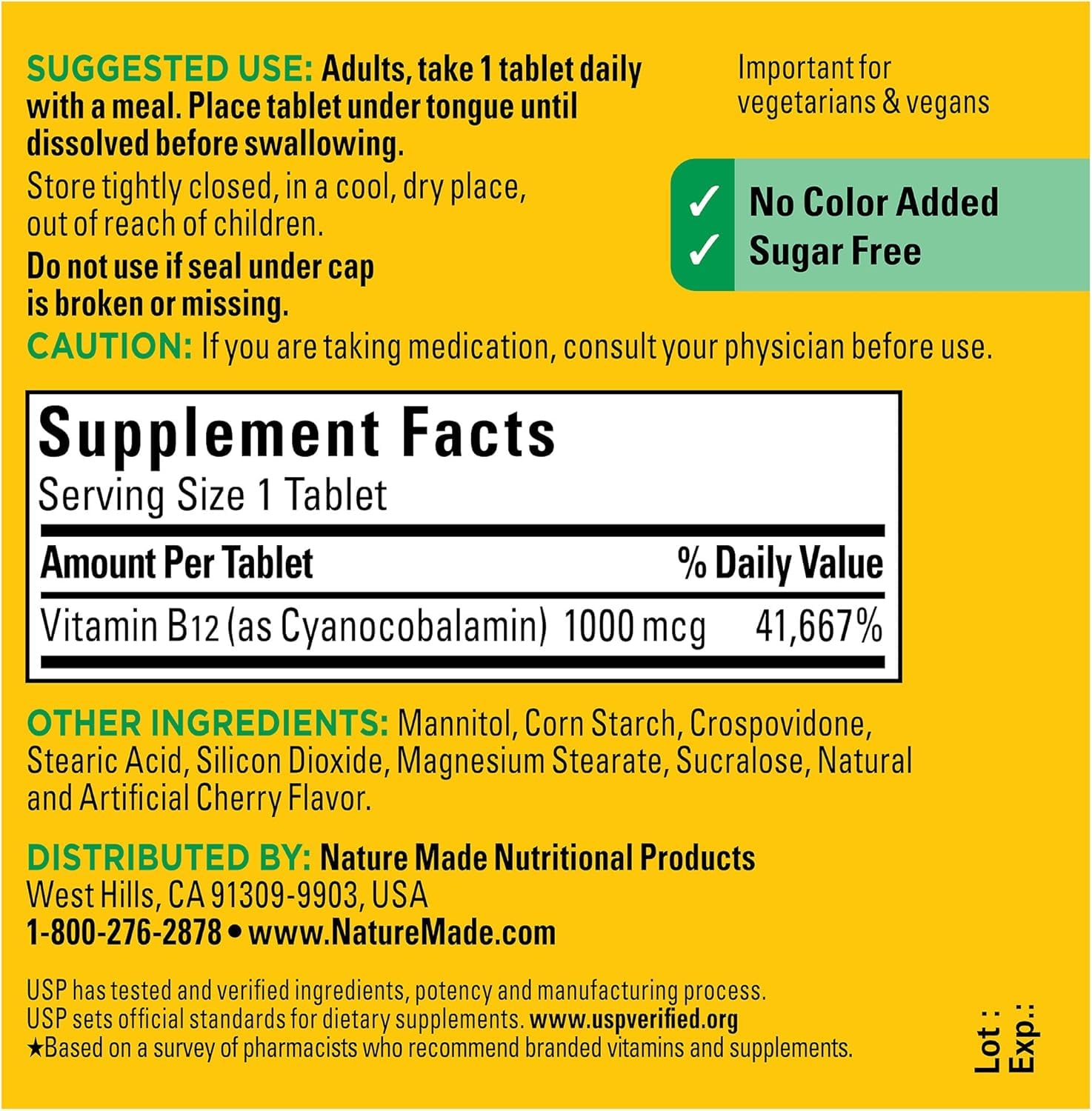 Nature Made B12 under-tongue use demonstrating sublingual administration