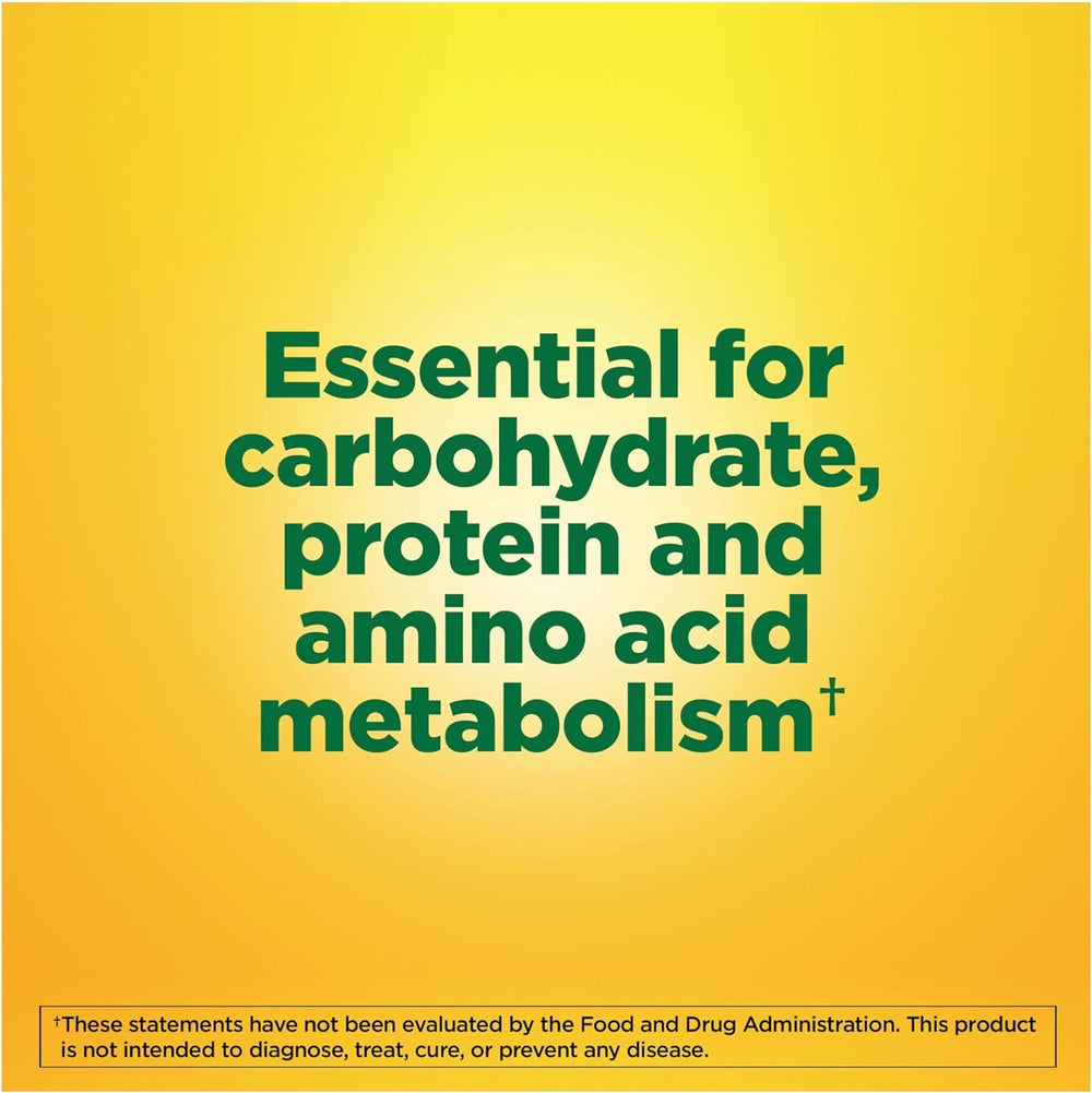 Nature Made Vitamin B-6 100 mg label front showing dosage and brand.