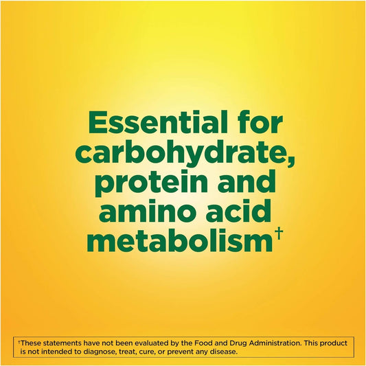 Nature Made Vitamin B-6 100 mg label front showing dosage and brand.