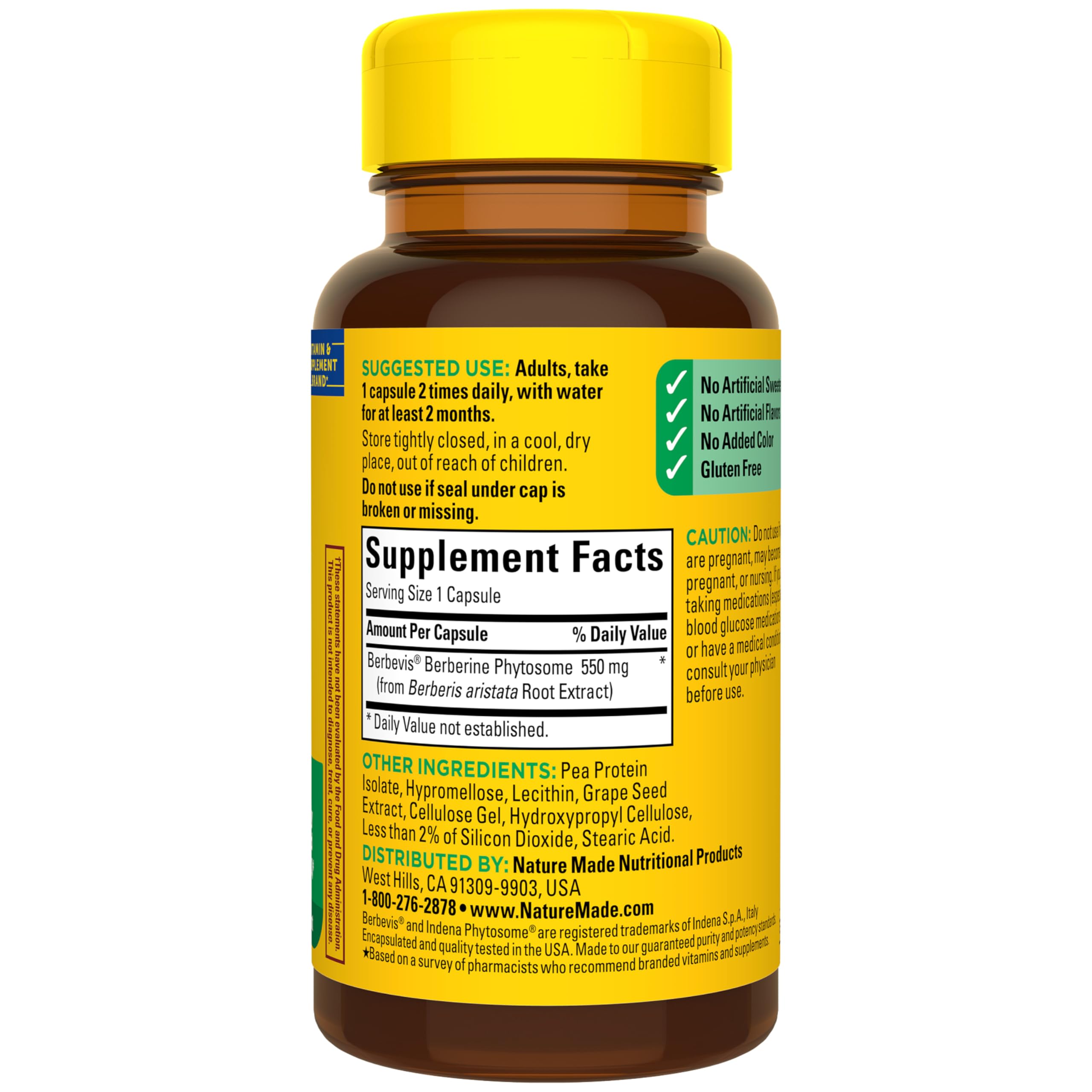 Nature Made Berberine Phytosome supports metabolism-friendly daily lifestyle.