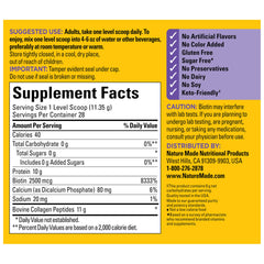 Gluten-free and dairy-free icons on Nature Made label.