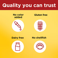 Nature Made gluten-free omega-3 bottle with no color added