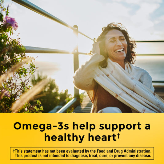 Nature Made Krill Oil softgels with Astaxanthin highlight omega-3 benefits and natural color.