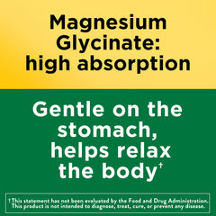 Nature Made Magnesium Glycinate bottle on kitchen counter ready for daily use.