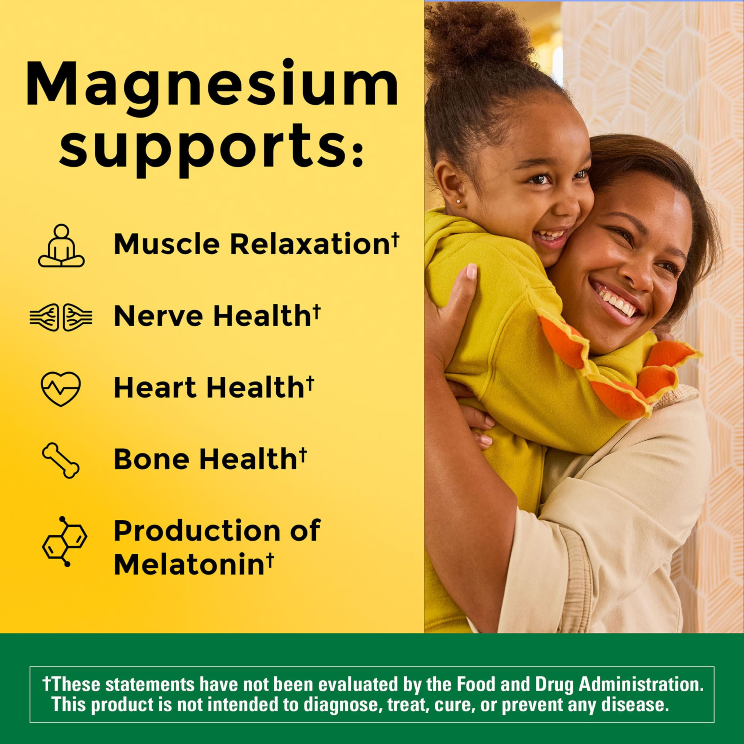Nature Made Magnesium L-Threonate daily-dose capsules illustrate three-capsule serving.