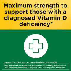 Pack of 2 Nature Made vitamin D3 bottles shown for convenient supplementation.
