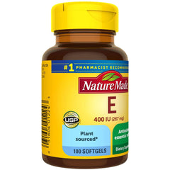 D-alpha plant-sourced Vitamin E softgels highlight natural origin