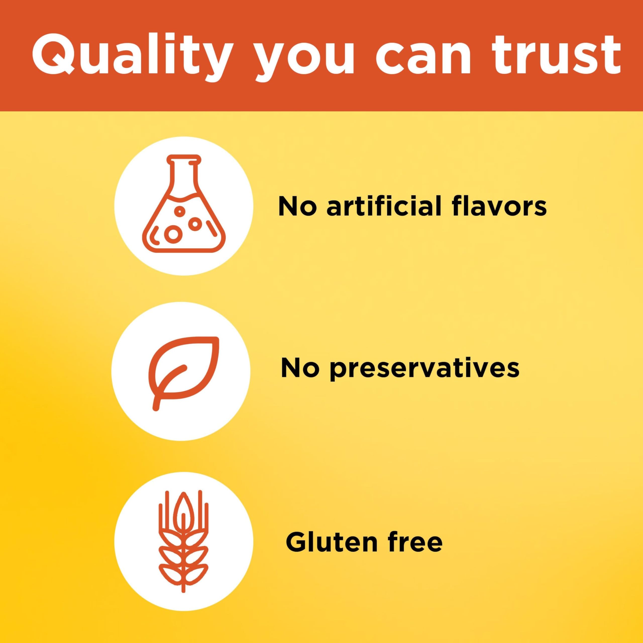 Nature Made SAM-e 200 mg no preservatives icon on bottle label.