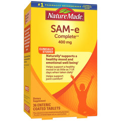 Nature Made SAM-e Complete 400mg bottle for mood support.