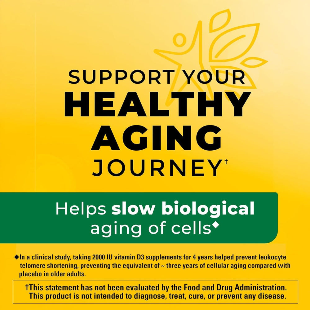 Nature Made Vitamin D3 two-pack display, ready for long-term daily use.
