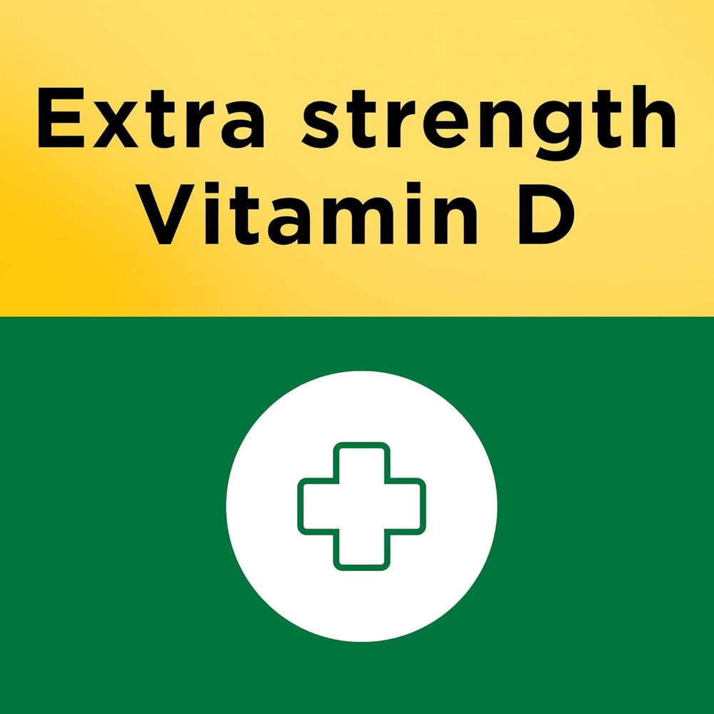 Nature Made Vitamin D3 5000 IU softgels pack-two view illustrating a 3-month supply.