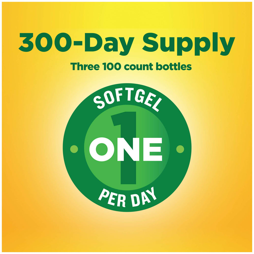 Softgels in hand show easy daily intake with meals
