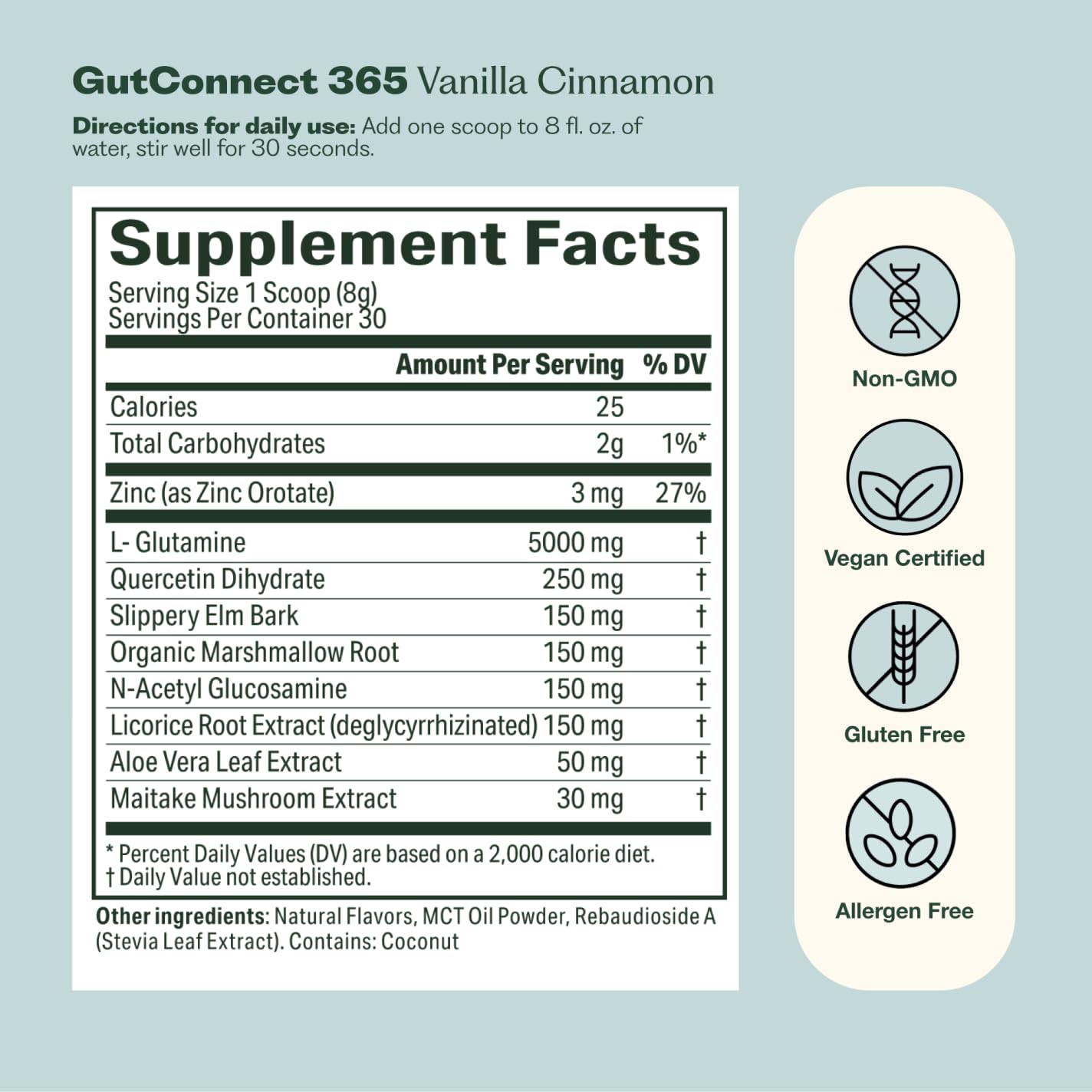 Nature M.D. GutConnect 365 in a kitchen setting for wellness routine