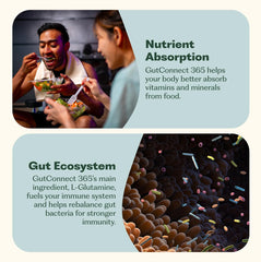 Nature M.D. GutConnect 365 label highlights vegan, allergen-free formula