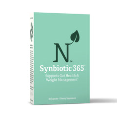 Nature M.D. Synbiotic 365 bottle front view for daily gut balance.