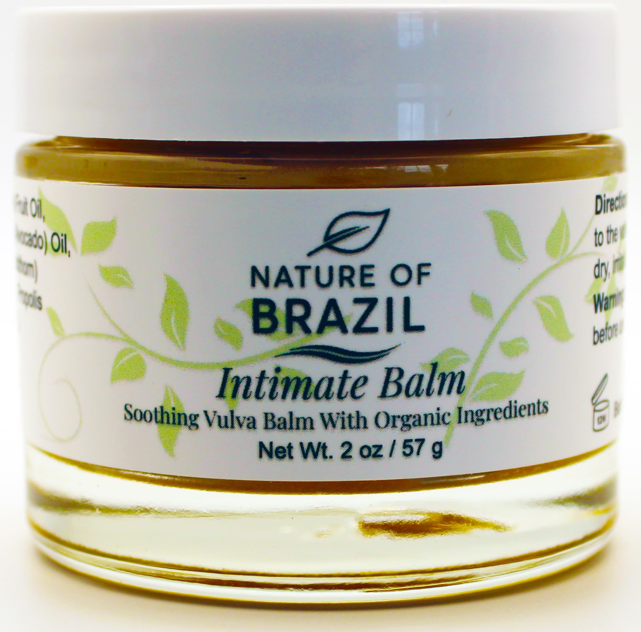 Nature of Brazil Vulva Balm bottle shows soothing relief for dry skin