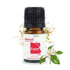 Nature Packaged Neroli oil bottle closeup for pure aroma and DIY blends