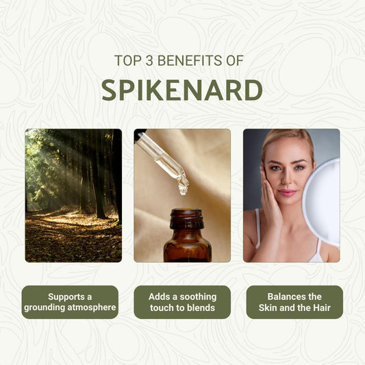 Nature Packaged Spikenard diffuser scent image for calming diffuser blends