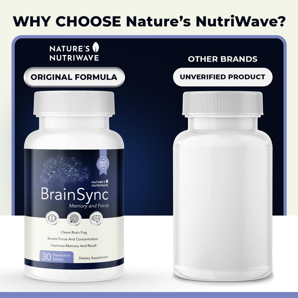 Nature’s NutriWave BrainSync produced in USA GMP-certified facility for quality.