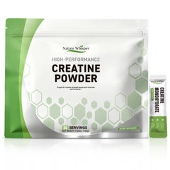 Nature Whisper Creatine travel pack stick for on-the-go workouts and steady energy