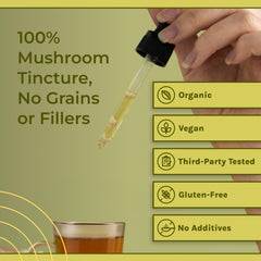 Naturealm Lion’s Mane label highlights vegan and non-GMO
