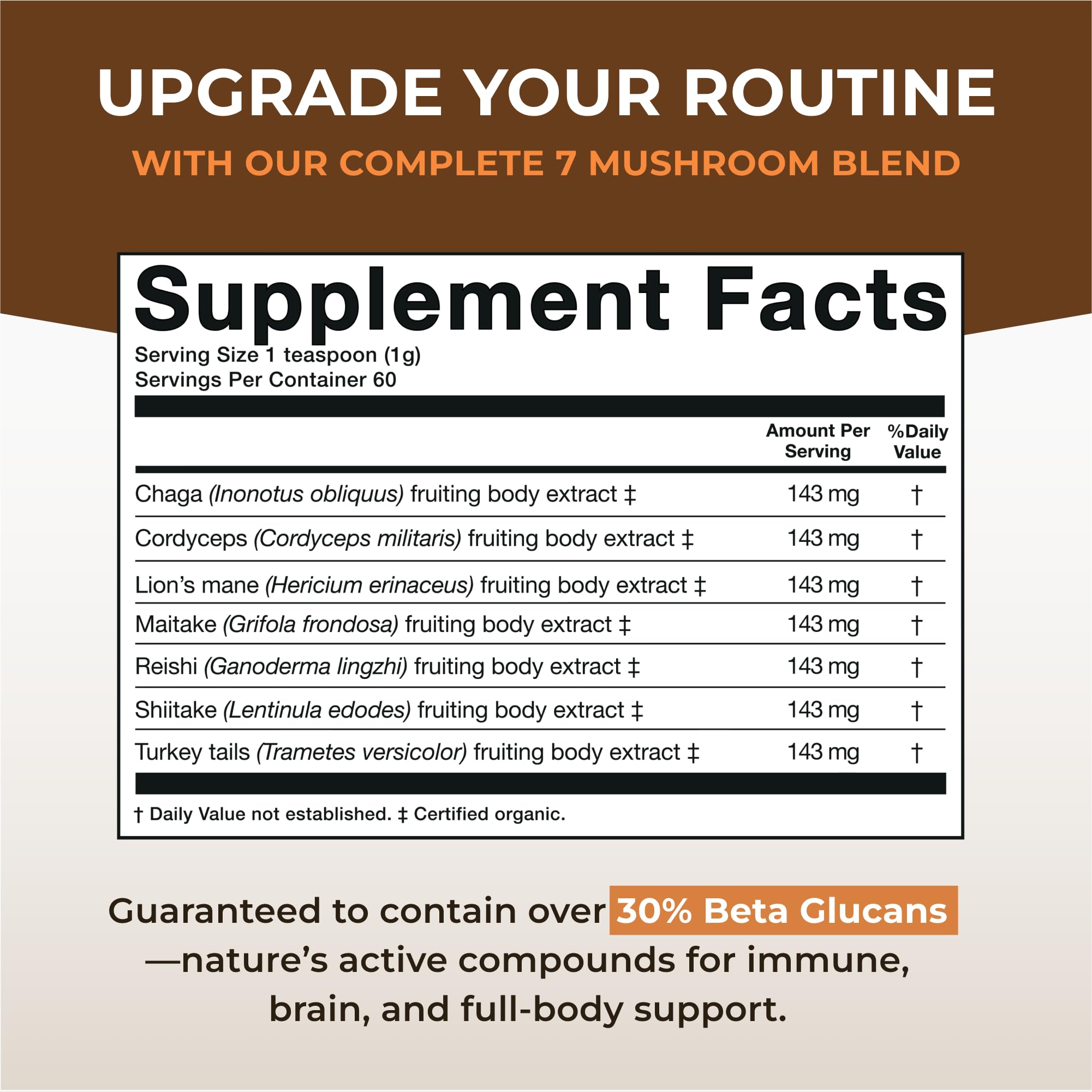 Naturealm Sacred 7 Mushroom Powder blends into smoothies for a seamless health boost.