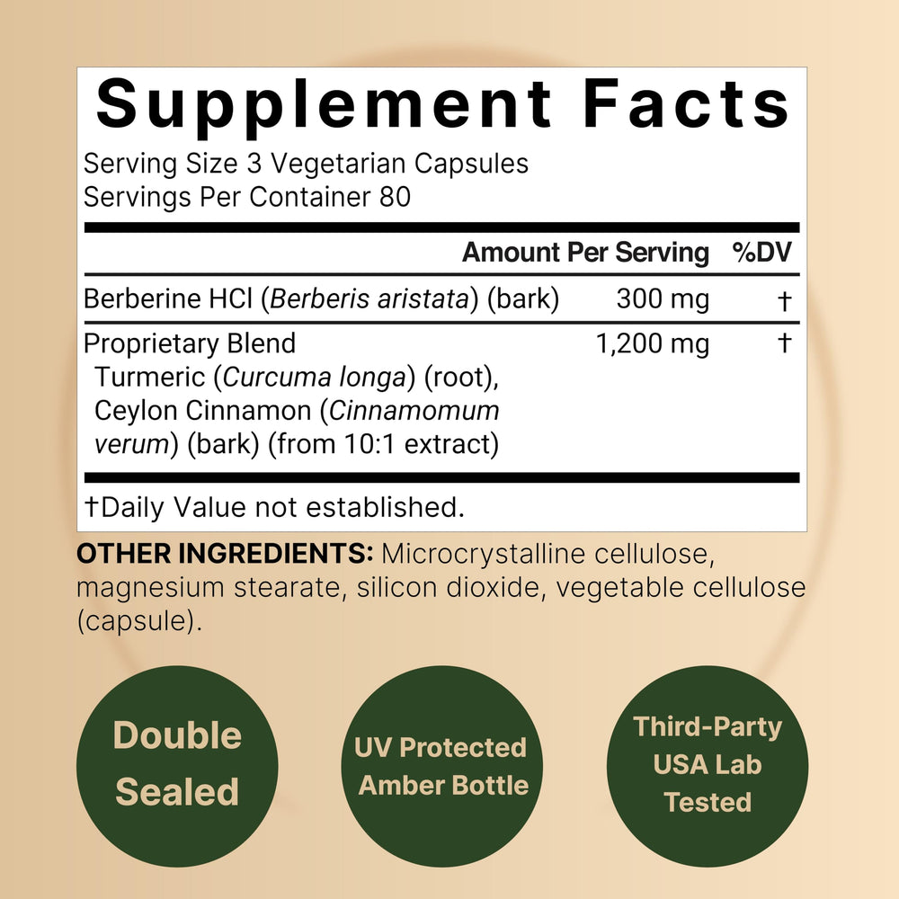 NatureBell Berberine capsules close-up showing easy daily intake
