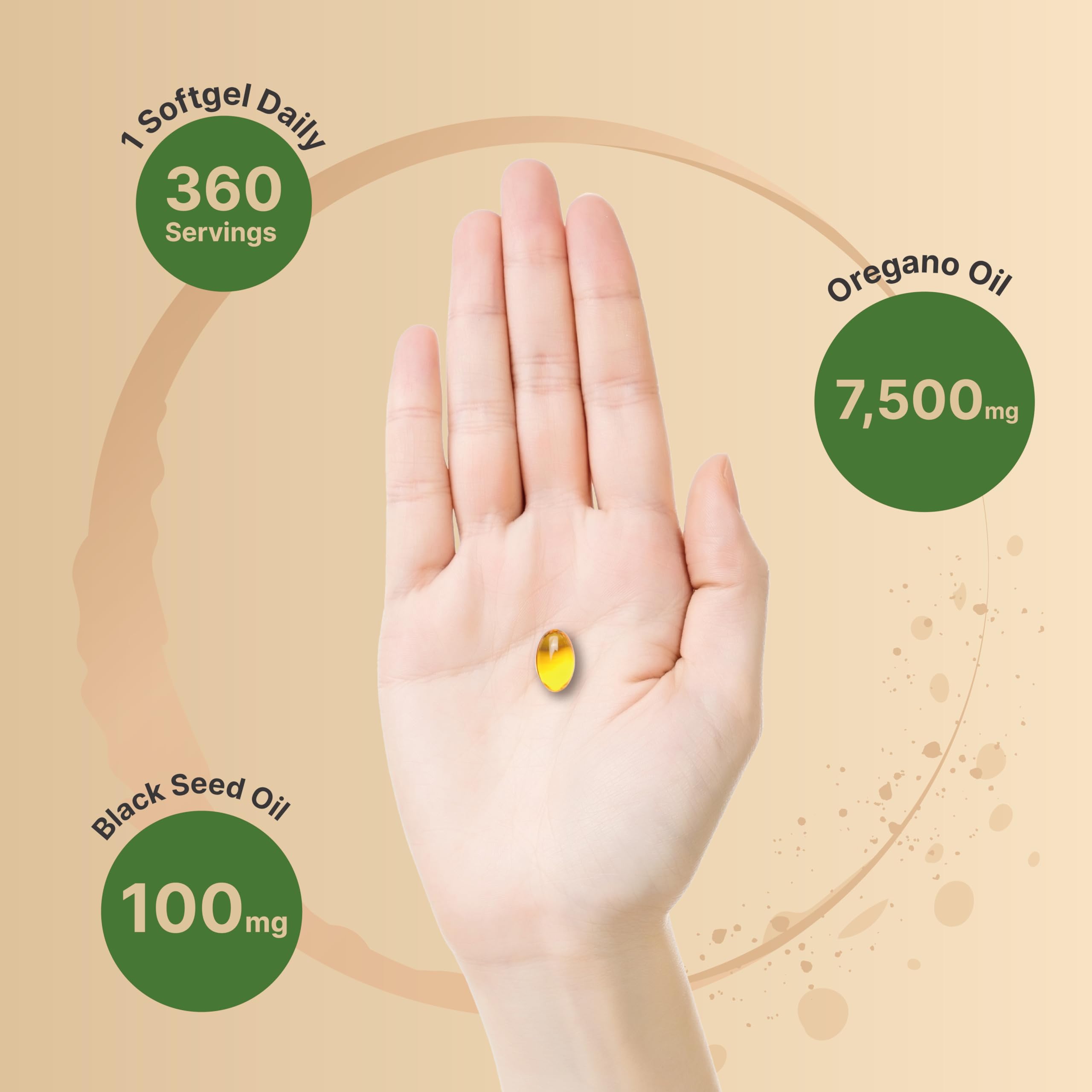 NatureBell black seed oil softgels showing thymoquinone support visually.