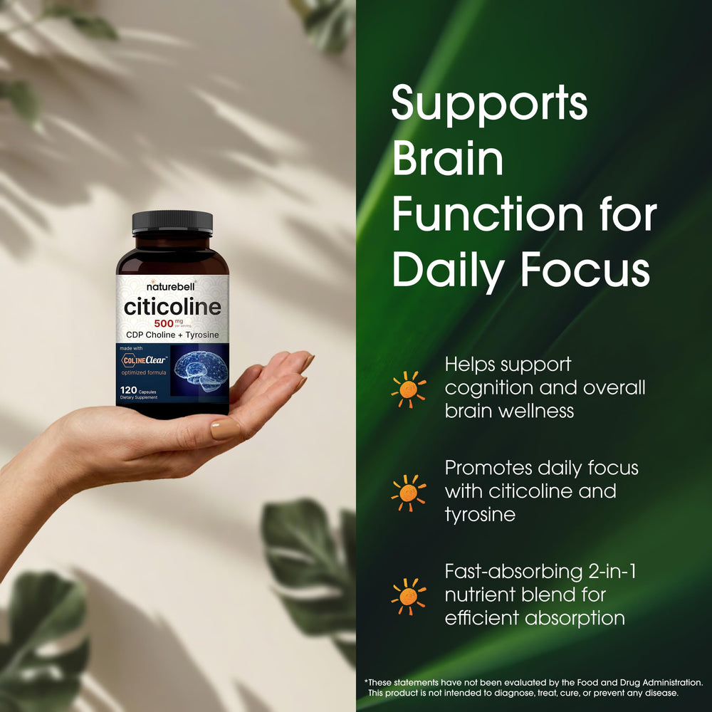 ColineClear formula graphic highlights 2-in-1 brain function support