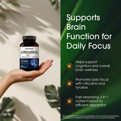 ColineClear formula graphic highlights 2-in-1 brain function support