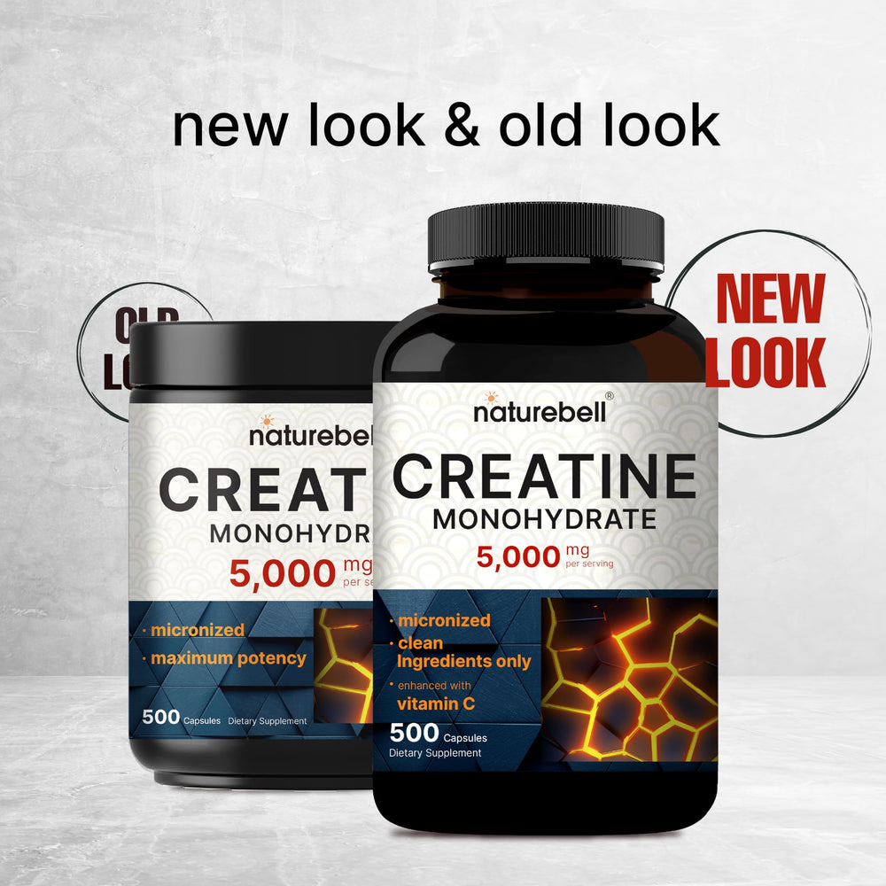 Made in USA stamp on NatureBell Creatine Capsules signifying quality.