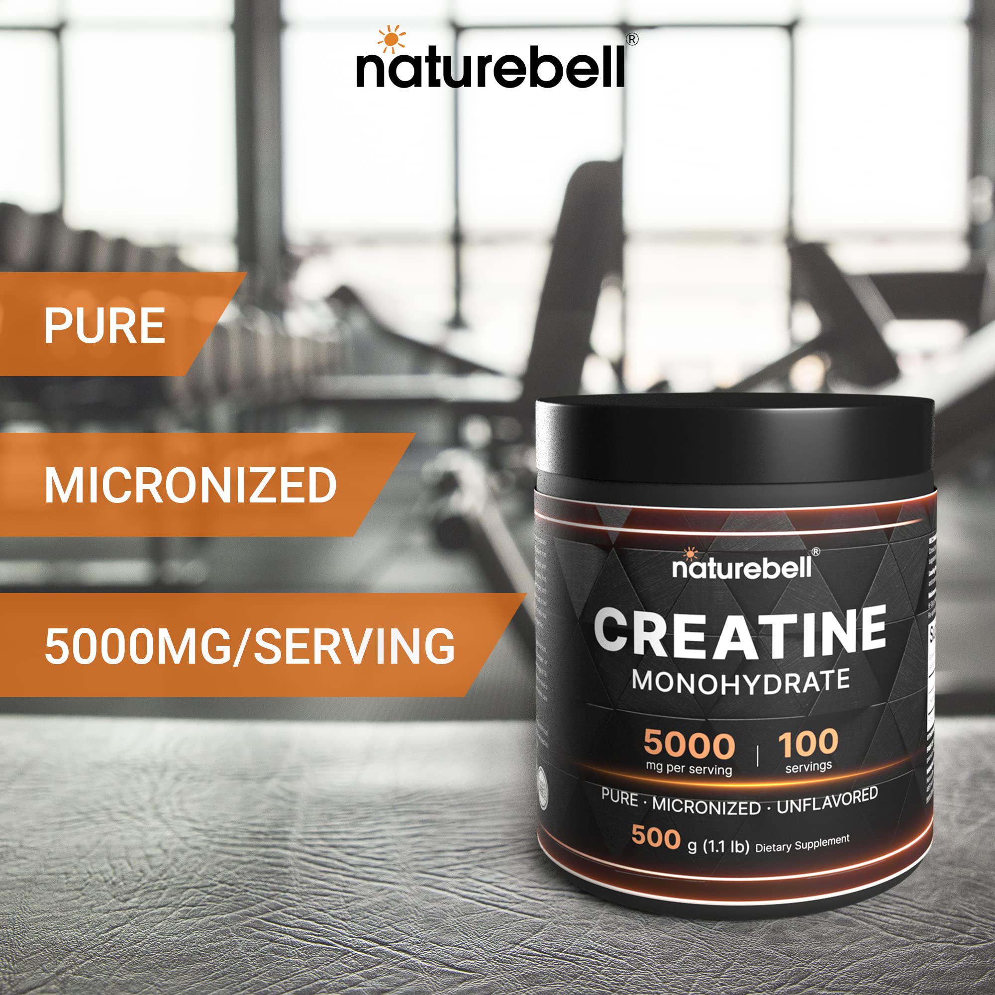 NatureBell creatine monohydrate mixing in a shaker for quick results