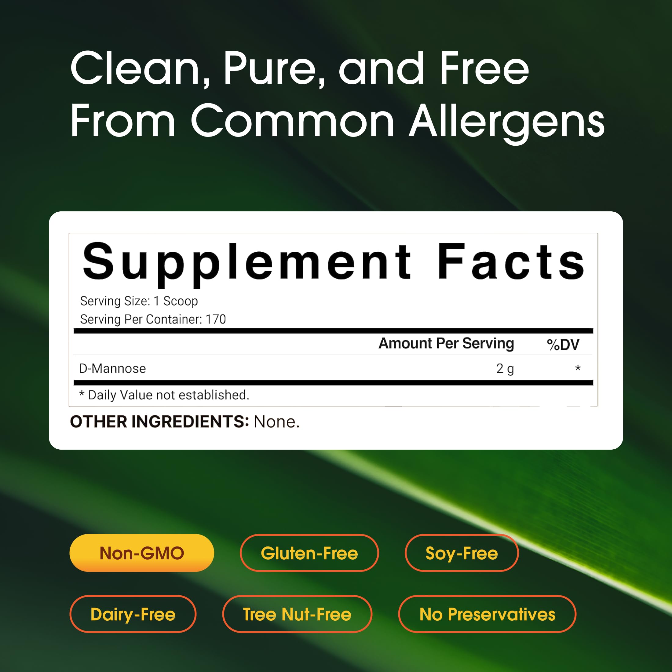 NatureBell label close-up emphasizing non-GMO and clean ingredients