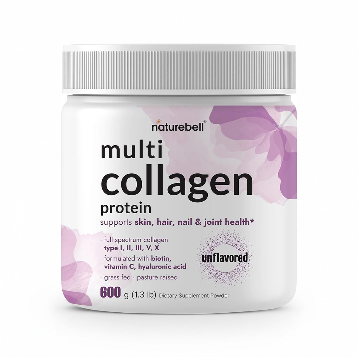 NatureBell Multi Collagen Powder bottle front for daily skin and joint support.