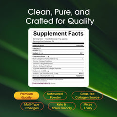 NatureBell collagen powder scoop dispensing for easy daily use.