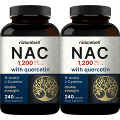 NatureBell NAC + Quercetin 2-Pack bottle front showing double strength formula for daily use