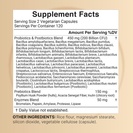 NatureBell 40-strain probiotic blend promotes gut diversity.