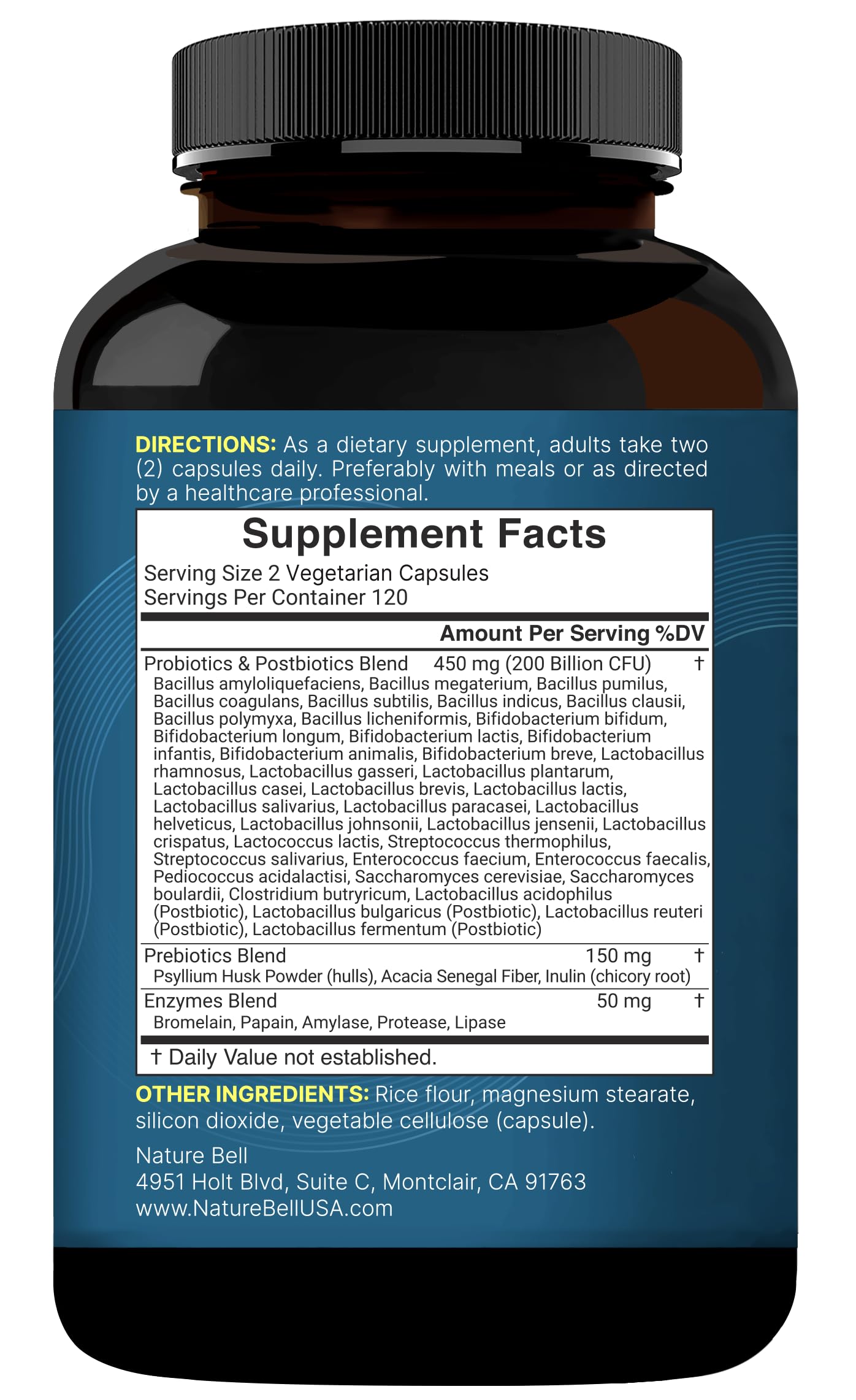 NatureBell lab-tested probiotic for safety and potency.