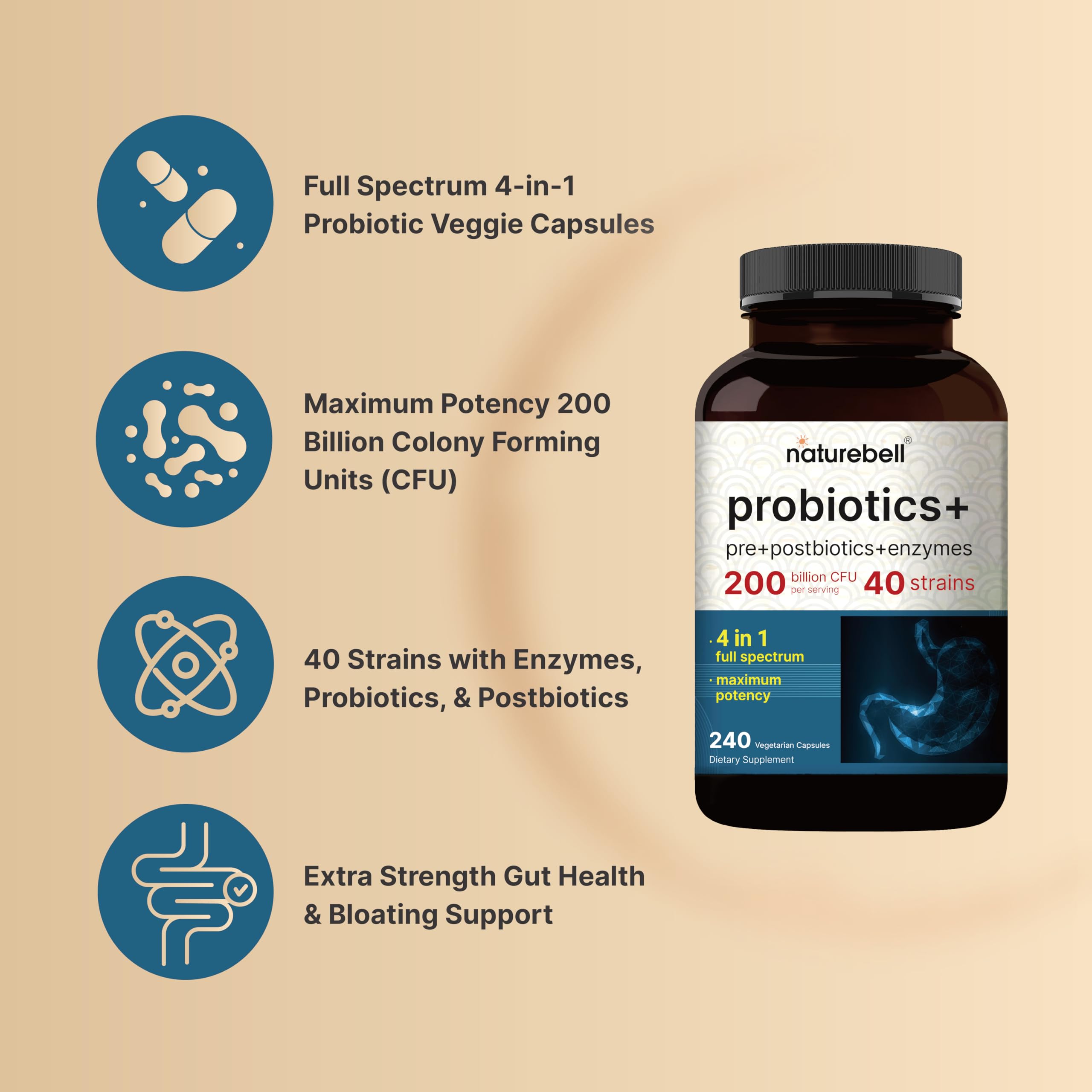 NatureBell veggie capsules ready for daily use.