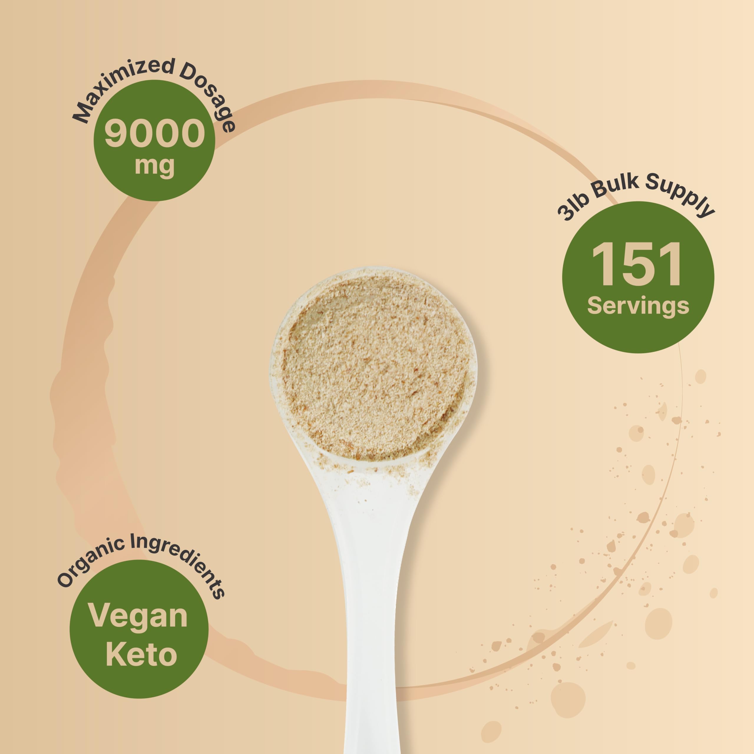 NatureBell psyllium husk powder being stirred in water illustrates quick, smooth mixing.