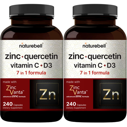 NatureBell Zinc Quercetin bottle 2-pack for daily wellness