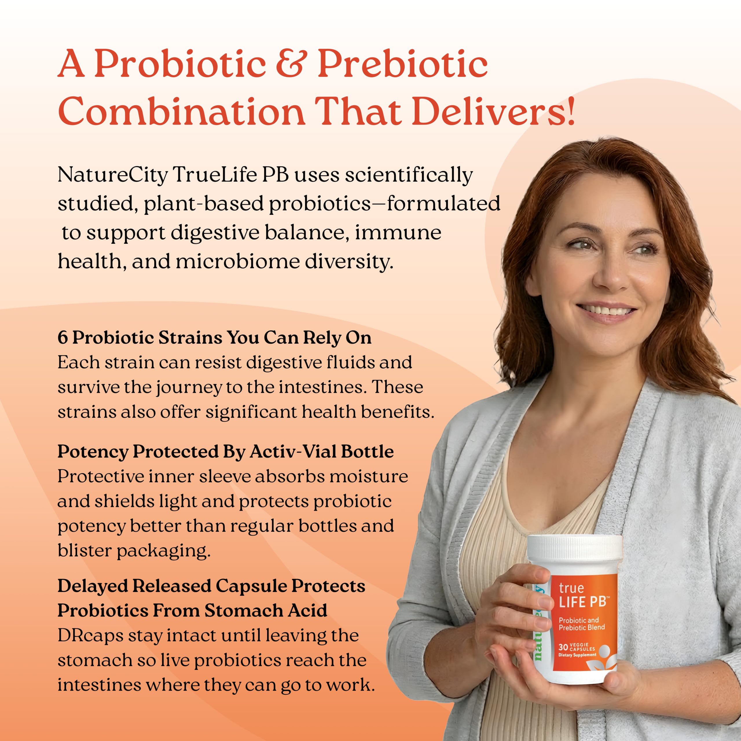NatureCity DRcaps delayed-release capsule protecting probiotics from stomach acid