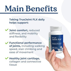 NatureCity TrueJoint FLX capsules close-up for convenient daily supplementation.