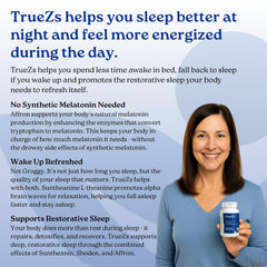 NatureCity TrueZs ashwagandha powder visual suggesting calm support and peaceful nights.