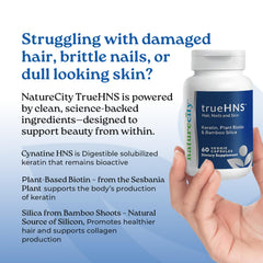 NatureCity USA-made supplement label emphasizing cGMP quality and trust.