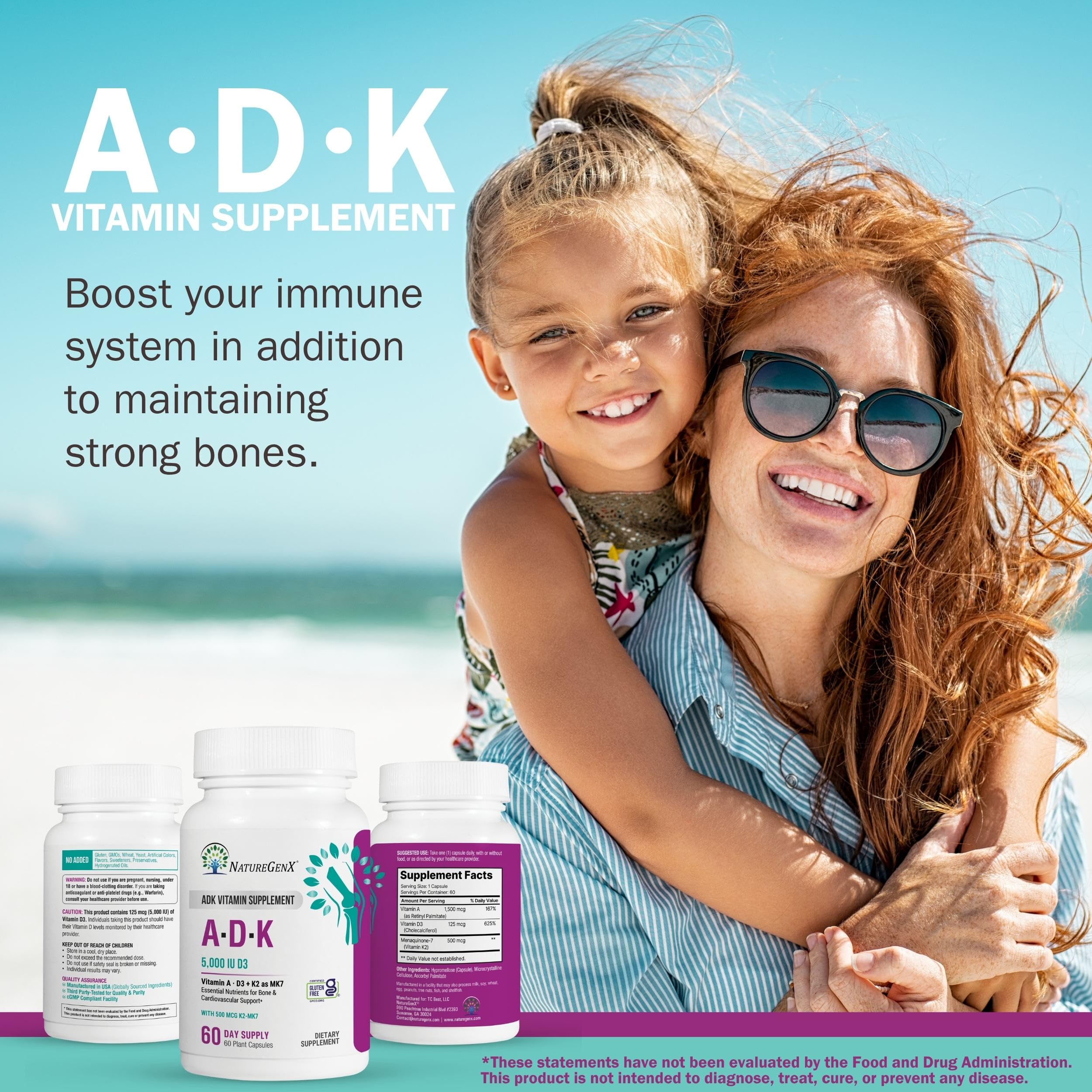 NatureGenX ADK shelf display showcasing the product on a store shelf.