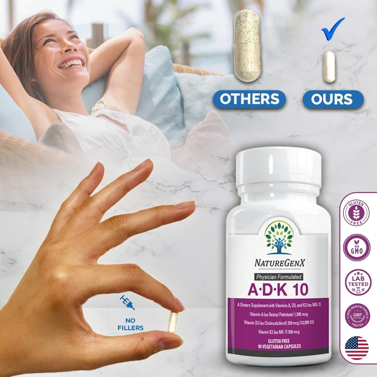 NatureGenX ADK10 USA-made seal signals quality and safety.