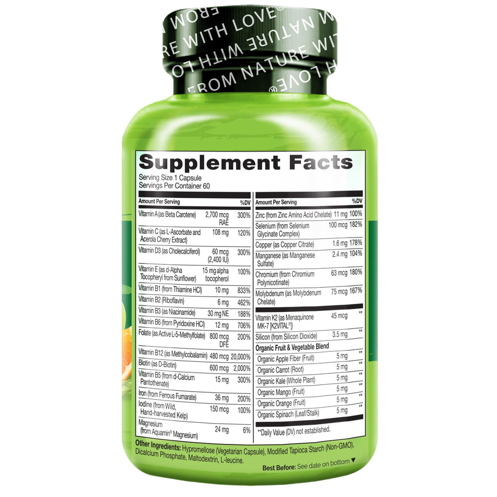 Naturelo bioactive B vitamins close-up highlighting methyl folate and methylcobalamin